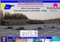 23e Grand Prix d'Aviron Les Culs Gelés Grand Paris Sud. Le dimanche 20 janvier 2019 au COUDRAY-MONTCEAUX.  09H00